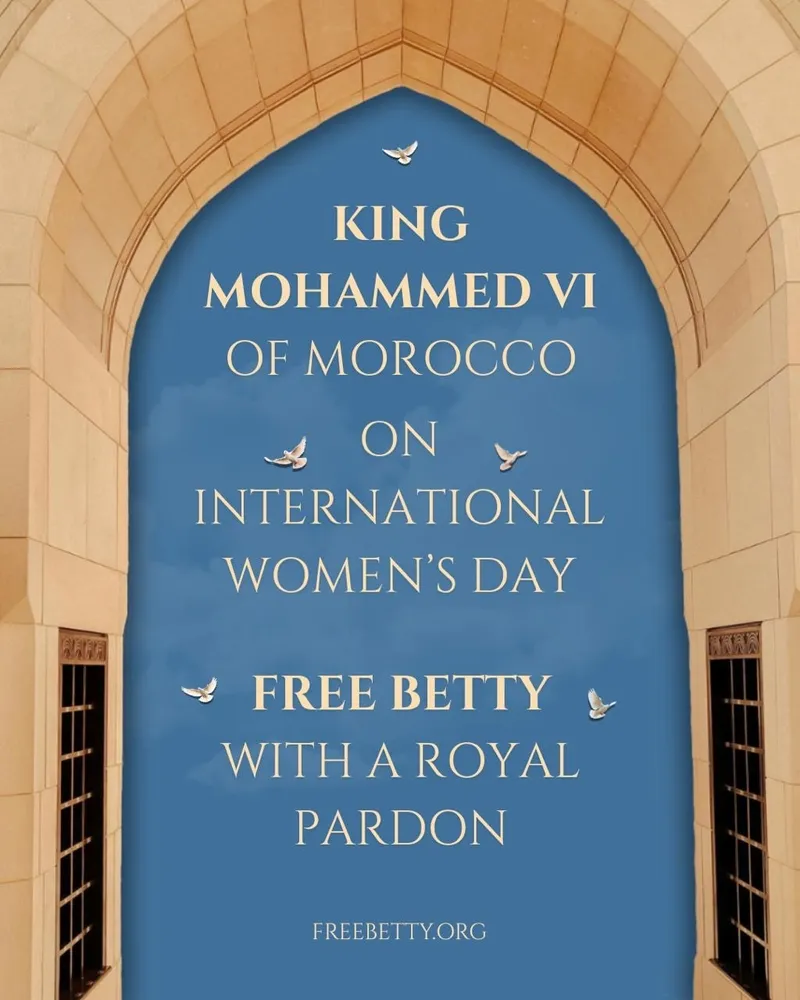 Over 380K supporters and International Women’s Day protests call for royal pardon for betty as health crisis escalates